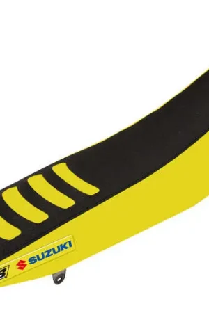BLACKBIRD Double Grip 3 Seat Cover Yellow/Black Suzuki RM-Z450 Finale Uitverkoop