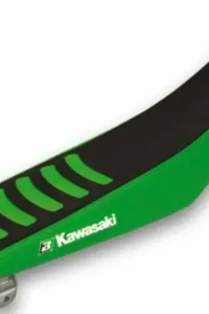 Merkproduct BLACKBIRD Double Grip 3 Black/Green Seat Cover Kawasaki KX250F KX450F