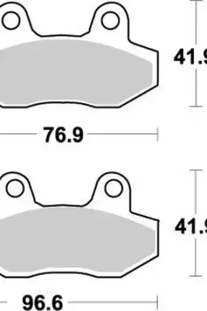Actieprijs Moto-Master remblokken sintered metaal - Kawasaki DR-350 / KLR-650 (1990-2017)