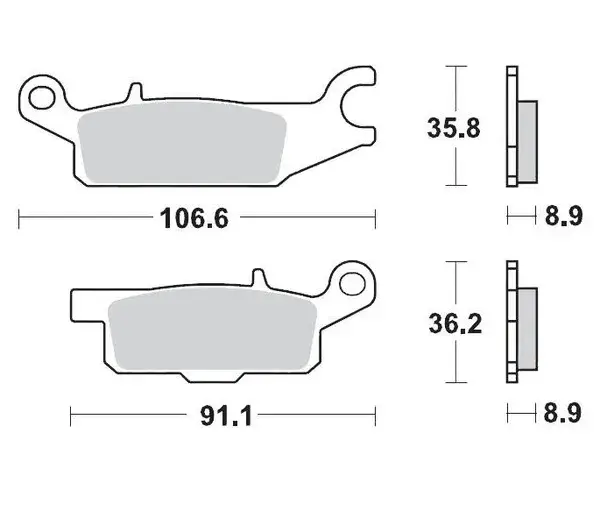 Op = Op Moto-Master remblokken sintered metaal - Yamaha (2007-2025)
