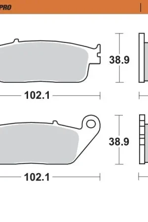 Aanbieding Moto-Master brake pad sinter rear - Honda (1992-2011)