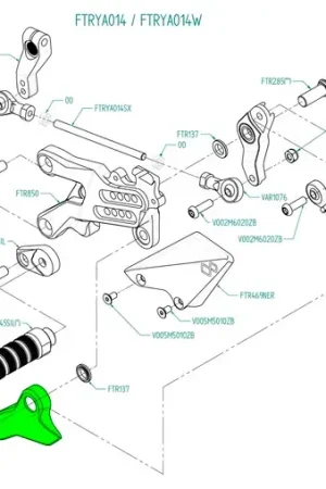 LighTech Gear Lever Assembly for Rear Sets FTRYA014 / FTRYA014W / FTRKA009R Rechtstreeks Van De Fabrikant