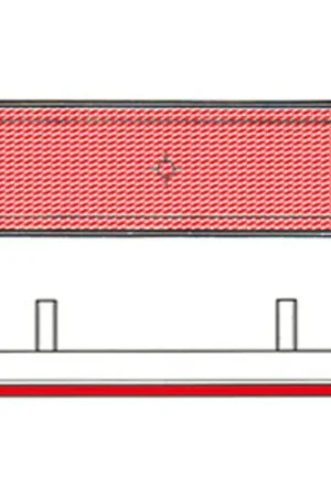 Meest Verkocht V PARTS retro-reflector rechthoekig 96x27mm rood