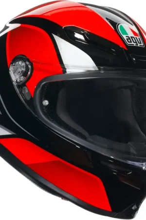 Beperkte Voorraad AGV K6 S Hyphen Black/Red/White