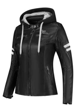 Koopje Rusty Stitches Joyce Hooded V2 Ladies Motorjas Black 104
