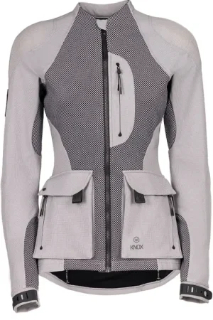 Actieprijs KNOX Tor Woman Motorjas Light Grey