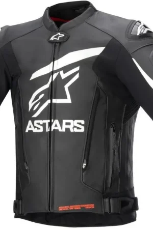Alpinestars Gp Plus V4 Leather Jacket Black White 12 Korting