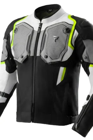Rebelhorn Borg 2 Motorjas Black/Grey/Fluo Yellow Dagaanbieding