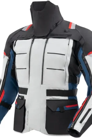 Rebelhorn Cubby 5 Motorjas Blue/Grey/Red Hoge Kwaliteit