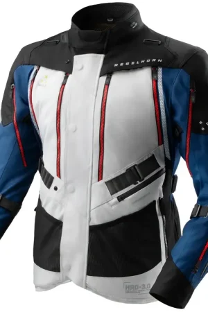 Rebelhorn Hardy 3.0 Motorjas Blue/Grey/Red Merkproduct