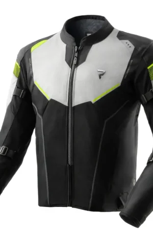 Gecertificeerd Rebelhorn Hiflow 5 Motorjas Black/Grey/Fluo Yellow