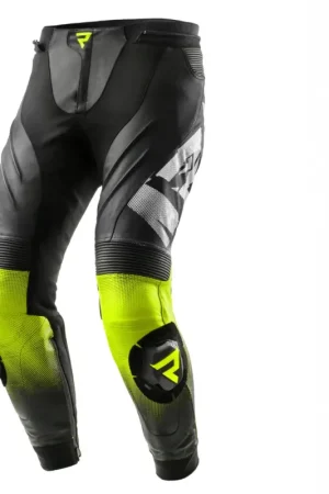 Finale Uitverkoop Rebelhorn Inferno Motorbroek Black/White/Fluo Yellow