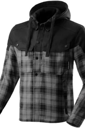 Rebelhorn Shifter Shirt Motorhoodie Black/Grey Beperkte Voorraad