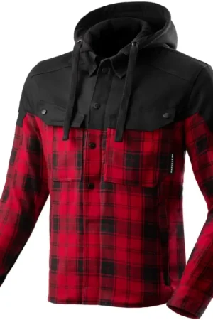 Betrouwbaar Rebelhorn Shifter Shirt Motorhoodie Black/Red