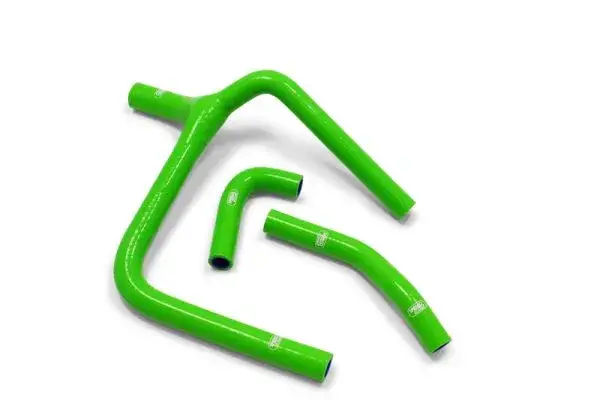 Must-Have SAMCO OE groene radiateurslangen - 3 slangen Kawasaki KX250F
