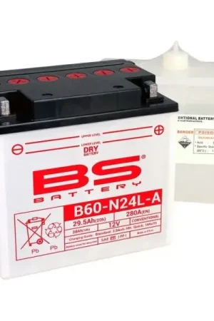BS BATTERY Accu High performance met zuurpakket - B60-N24L-A Dagaanbieding
