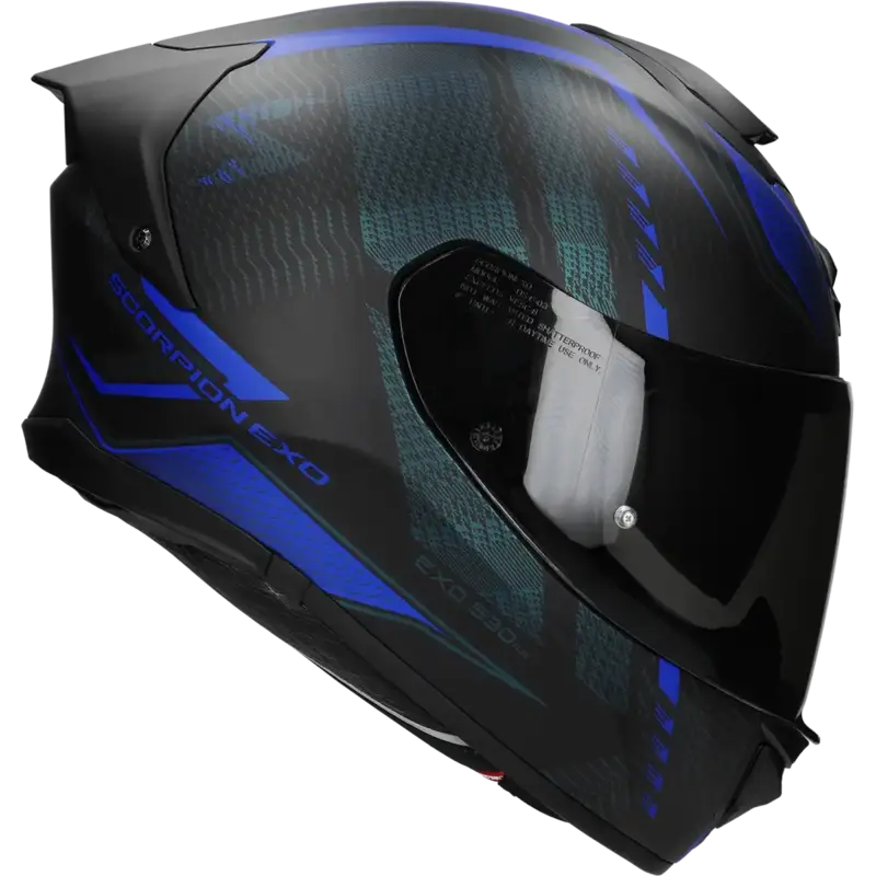 Exclusieve Aanbieding Scorpion Helm EXO-530 Air Theras mat zwart / blauw