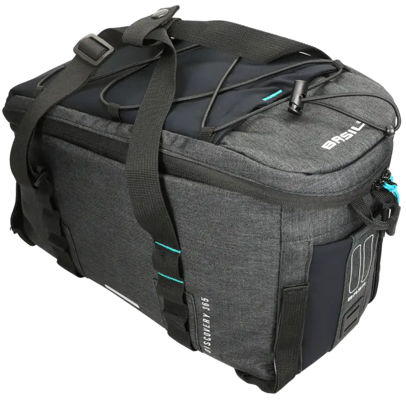 Basil - BagageagertasDiscovery 365D 9 liter zwart melee Rechtstreeks Van De Fabrikant