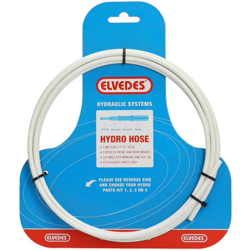 Snelle Levering Elvedes - Hyaulische leidingmet PTFE voering en kevlar protectiewit (3 meter op kaart)