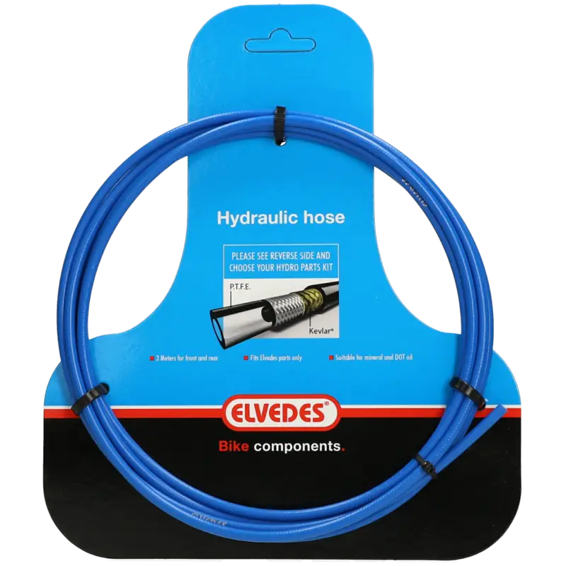 Tijdelijk Beschikbaar Elvedes - Hyaulische leidingmet PTFE voering en kevlar protectie blauw (3 meter op kaart)