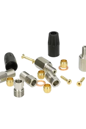 Elvedes - Hyaulische onderdelen Kit 8M 9 x 1,25 en M6 RVS onderdelen Magura MT2 voor- en achterrem Populair