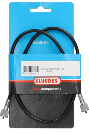 Elvedes - Kilometer tellerkabel zwart 65cm Puch Maxi, Kreidler, Zundapp Favoriet