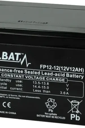 Weekendaanbieding Fulbat - AccuFP 12-12 Gel VRLA 12V 12Ah
