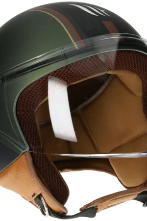 MT Helmets - MT Helm Street S Entire mat groen / bruin Gecertificeerd